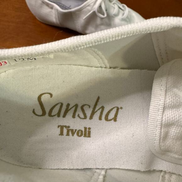 Sansha Women's Tivoli White Canvas Dance Shoes size 12M New QC2303 - Picture 7 of 7